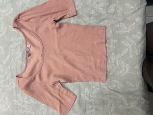 Cute Pink Ribbed Top