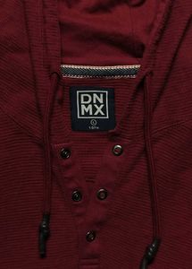 Burgundy Short Sleeve Hoodie