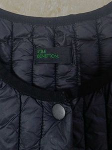 Unique Black Quilted Cardigan