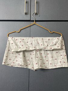 Cute Heart Print Pajama Shorts