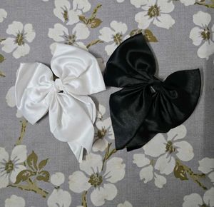 Elegant Satin Bow Hair Clips (Set of 2)