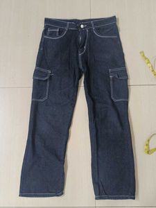 black cargo jeans