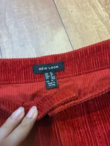 Corduroy A-line Mini Skirt