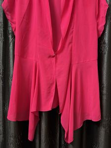 Chic Pink Peplum Shrug