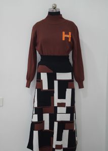 Stylish Geometric Print Midi Dress