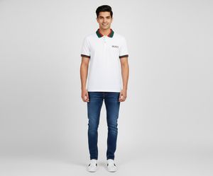 Gucci White Polo T-Shirt made in USA