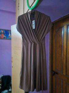 Solid Brown Dress