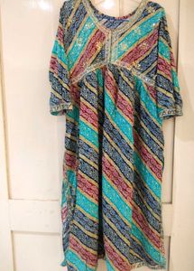 Bohemian Print Maxi Dress