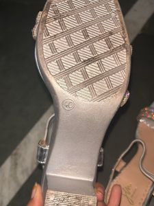 Elegant Silver Rhinestone Heels