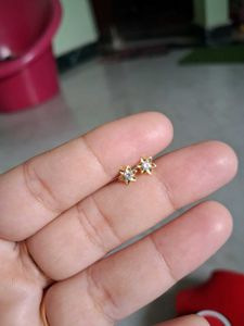 Star Stud Earrings gold 22crt