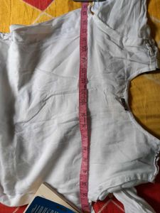 Elegant White Kurta with Black Embroidery