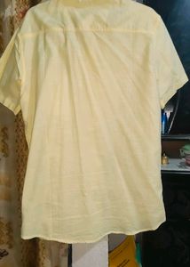 Lemon Yellow half hands shirt