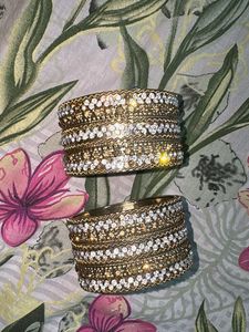 Sparkling Embellished Bangles Set