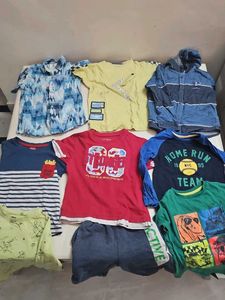 Bundle of 12 Tshirts for boys 2-4 year old