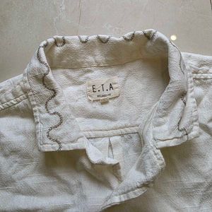 Crochet Pocket Men's Vintage Short Sleeve