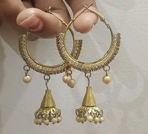 Hoop Jhumka Earrings