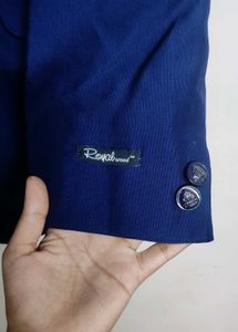 Men's Blue Suit Jacket &amp; Vest