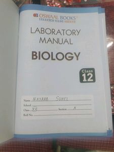 Oswaal Books Laboratory Manual Biology Class 12