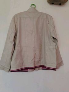 Beige Casual Jacket