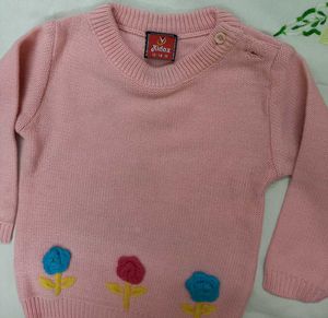 Cute Pink Sweater &amp; Cardigan Set