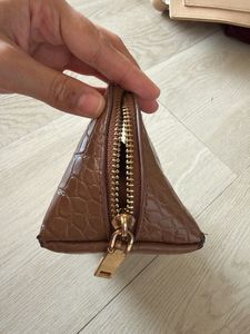 Chic Brown Crocodile pouch