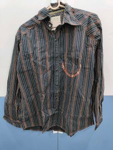 Men's Striped Long Sleeve Shirt