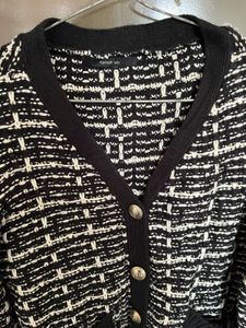 Tweed Style Cardigan