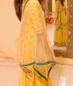 Green Embroidered garara with duppata set💖💖
