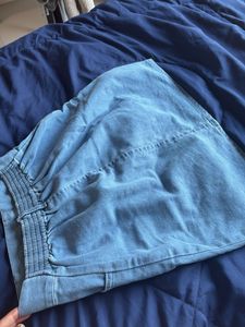 Light Wash Denim Skirt