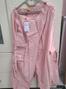 Stylish Pink Cargo Pants