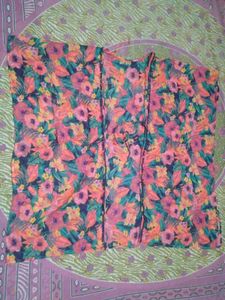 Vibrant Floral Print Kimono kaftan