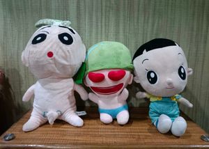 Set of 3 Cute Plush Toys