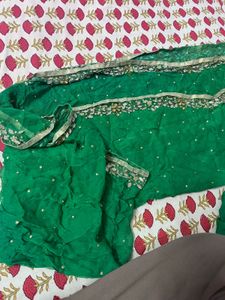Stone Work Kurta Set With Heavy Dupatta
