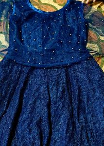 Stunning Royal Blue Embellished Gown