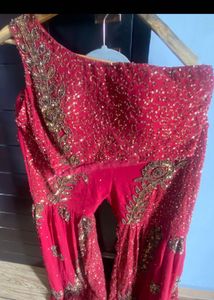 Red &amp; Gold Ethnic Palazzo Pants