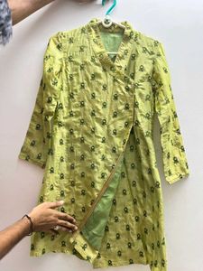 Green Printed Kurta with Palazzo Set