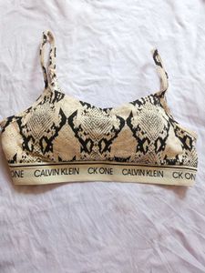 Calvin Klein Sports Bra Snake Print
