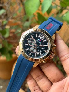 Tommy Hilfiger Blue Silicone Watch