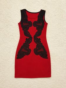 Stunning Red Lace Detail Dress❤️