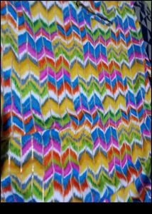 Vibrant Chevron Print Kurta