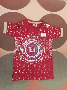 Red "Fight Club" Graphic T-Shirt