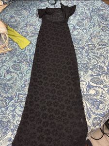 Elegant Black Floral Maxi Dress