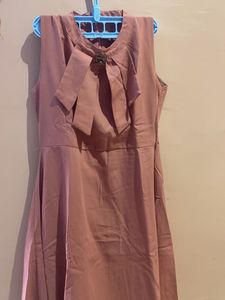 Mauve Fit & Flare Dress