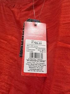BRAND NEW Orange Silk Sleeveless Tunic Kurti
