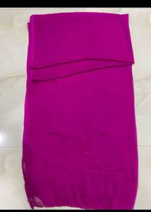 Elegant Cream Kurta Set with Pink Dupatta