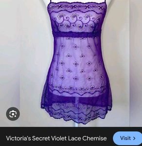 Victoria's Secret Violet Lace slip