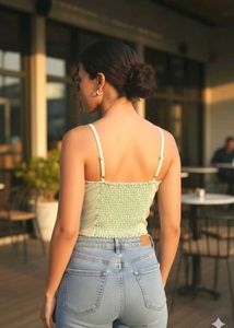 Mint Green Corset Top