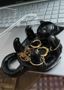 Black Cat Jewelry Holder