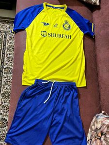Men's Yellow & Blue Soccer Jersey Set