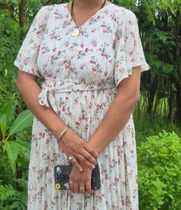 Boho Floral Print Maxi Dress